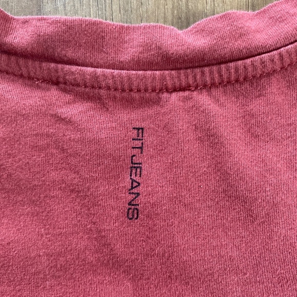 Fitjeans Red Cropped T-Shirt XS - Picture 7 of 8